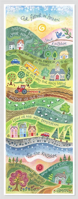 Hannah Dunnett The Lords Prayer Slimline Print unframed