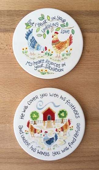Hannah Dunnett Unfailing Love and Under His Wings Coaster image