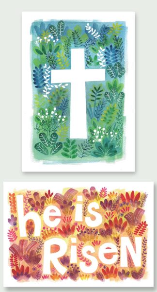 Hannah Dunnett The Cross and He is Risen Notecards