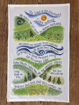 Hannah Dunnett The Lord is My Shepherd Tea Towel