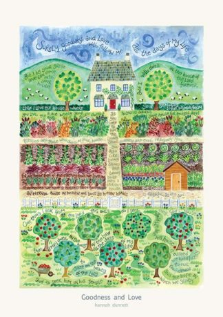 Hannah Dunnett Goodness and Love greetings card and poster