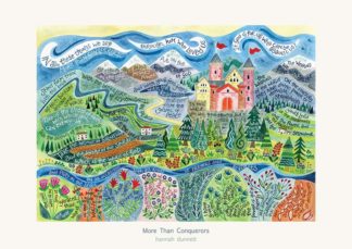 Hannah Dunnett More Than Conquerors greetings card and poster