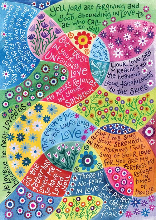 Hannah Dunnett Perfect Love Notecard