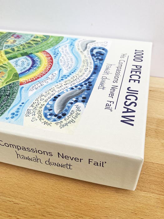 Hannah Dunnett His Compassions Never Fail Jigsaw close up box image