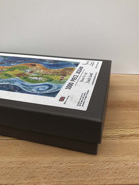 Hannah Dunnett Shout for Joy Jigsaw box corner image