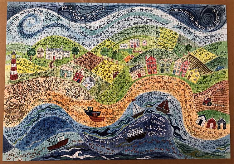 Hannah Dunnett Shout for Joy completed Jigsaw
