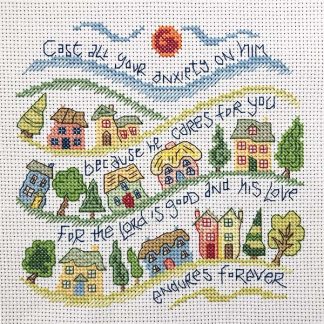 Hannah Dunnett He Cares For You Cross Stitch Kit