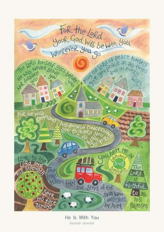 Hannah Dunnett He is With You greetings card and poster