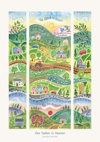 Hannah Dunnett Our Father in Heaven greetings card and poster