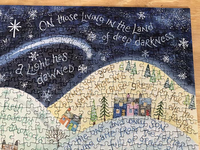 Hannah Dunnett A Light Has Dawned Corner Close Up Jigsaw image