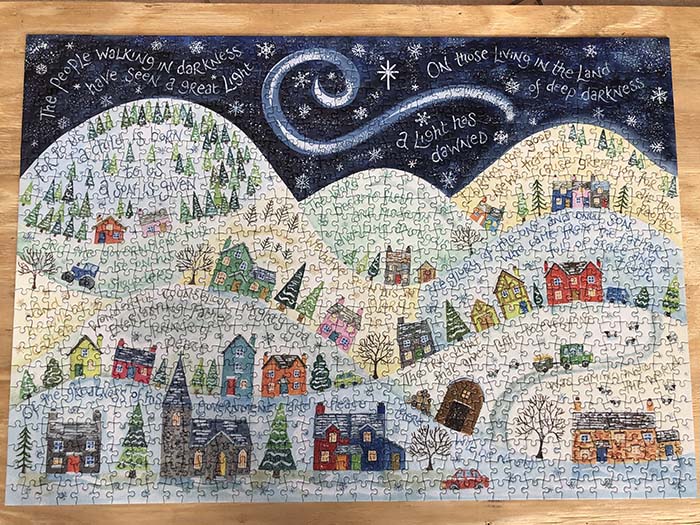Hannah Dunnett A Light Has Dawned Finished Jigsaw