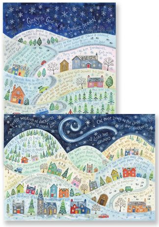 Hannah Dunnett A Light Has Dawned and Glory To God in The Highest Christmas card pack