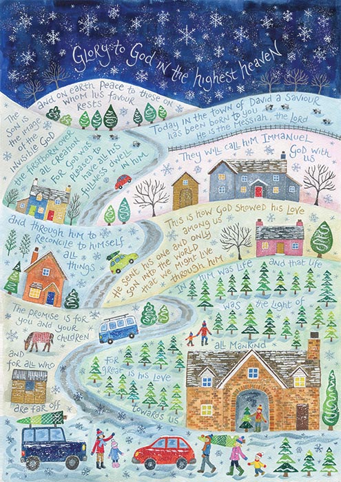 Hannah Dunnett Glory to God in the Highest Christmas Card