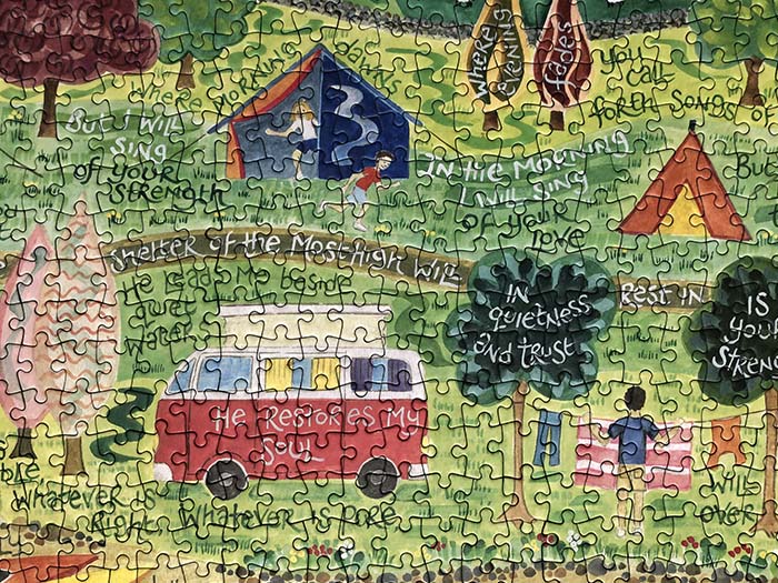 Hannah Dunnett He Restores My Soul Close Up Jigsaw image