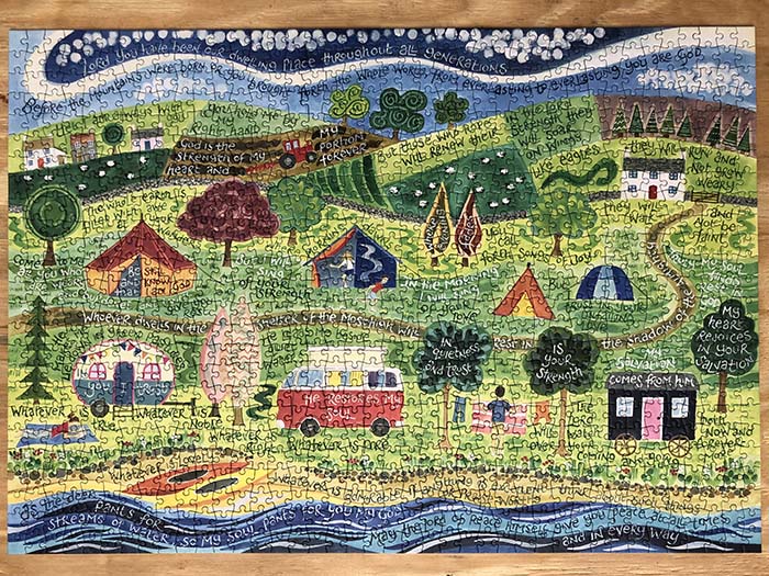 Hannah Dunnett He Restores My Soul Finished Jigsaw