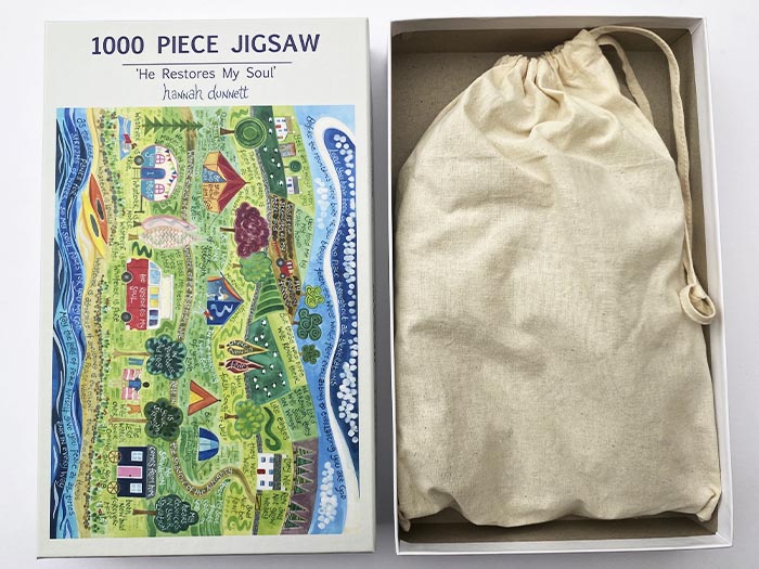 Hannah Dunnett He Restores My Soul Jigsaw box and bag image updated