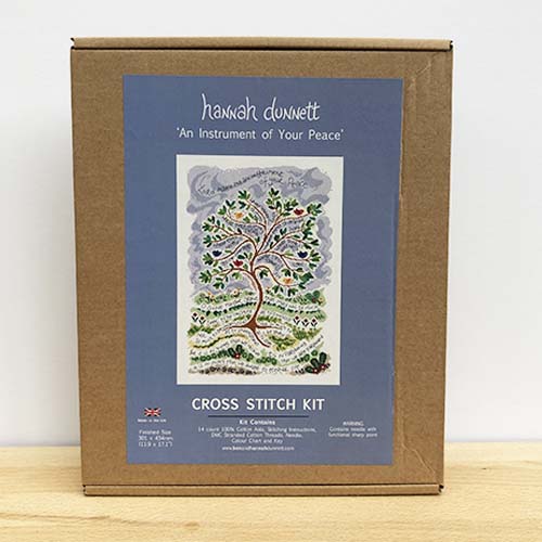 Hannah Dunnett An Instrument of Your Peace Cross Stitch Kit box image