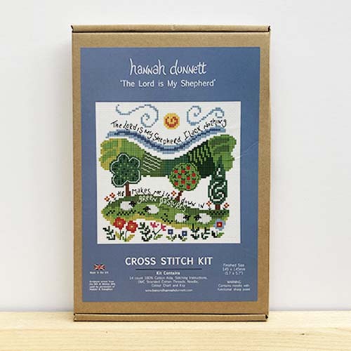 Hannah Dunnett The Lord is My Shepherd Cross Stitch Kit box image