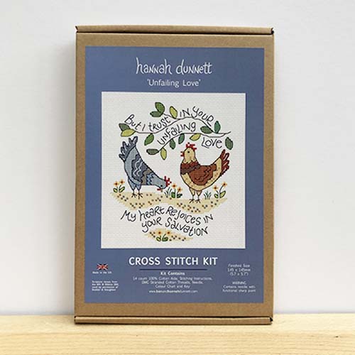 Hannah Dunnett Unfailing Love Cross Stitch Kit box image
