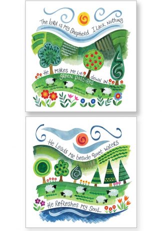 Hannah Dunnett The Lord is my Shepherd and He Refreshes My Soul Notecards