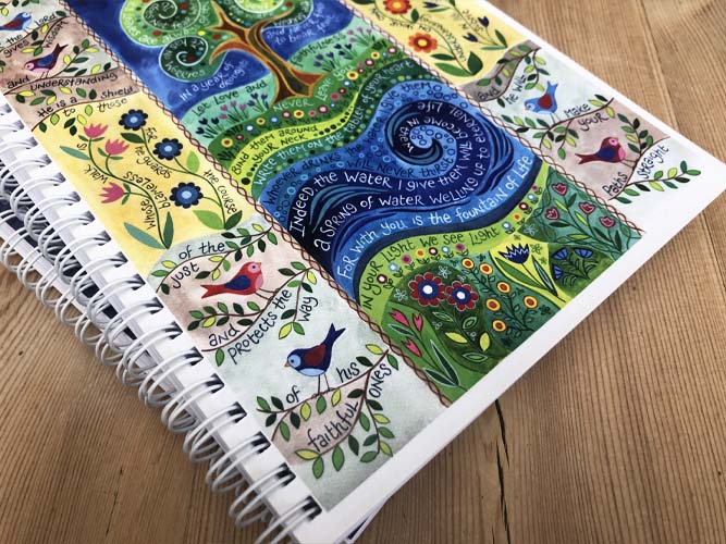 Hannah Dunnett Living Water notebook ultra closeup image