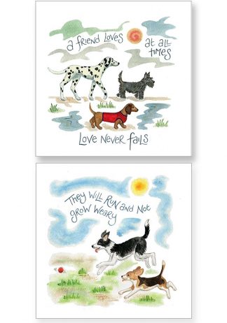 Hannah Dunnett Love Never Fails and Run and Not Grow Weary Notecards