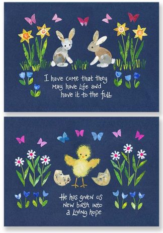 Hannah Dunnett Easter Bunnies and Easter Chick Notecards