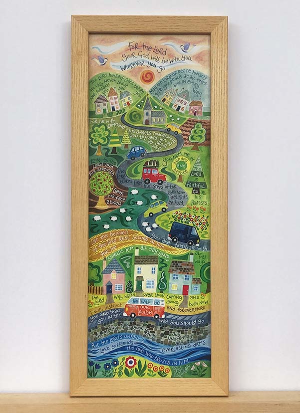 Hannah Dunnett He is With You Slimline Print framed