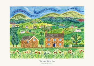 Hannah Dunnett The Lord Bless You Greetings Card and Poster
