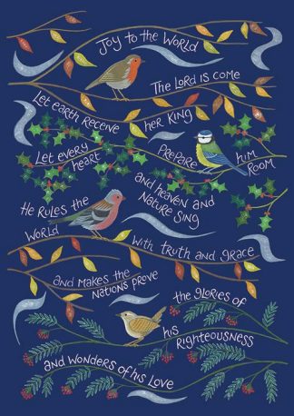 Hannah Dunnett Heaven and Nature Sing Christmas Card A5