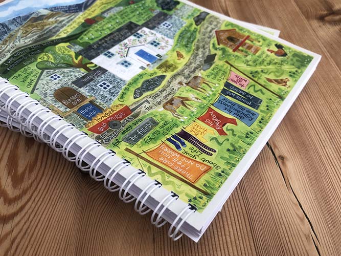 Hannah Dunnett I will give you rest notebook ultra closeup image