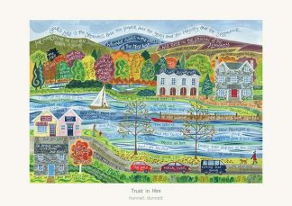 Hannah Dunnett Trust in Him Greetings Card and Poster