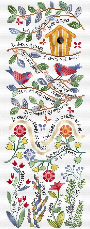 Hannah Dunnett Love is Patient Cross Stitch Kit