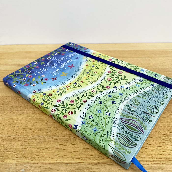 Hannah Dunnett I Will Sing hardback journal on desk image