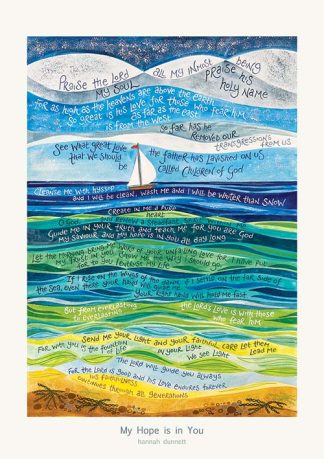Hannah Dunnett My Hope is in You greetings card and poster