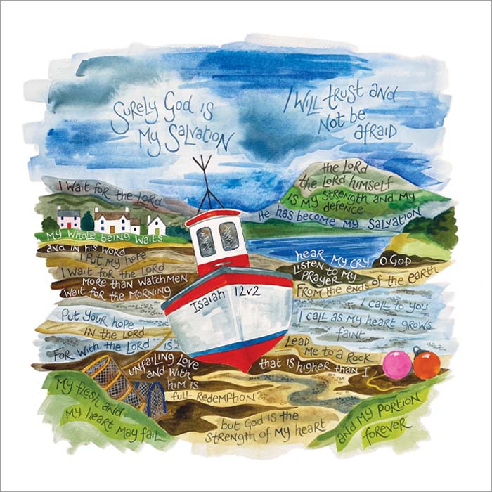 Hannah Dunnett The Strength of My Heart Square Greetings card and poster image