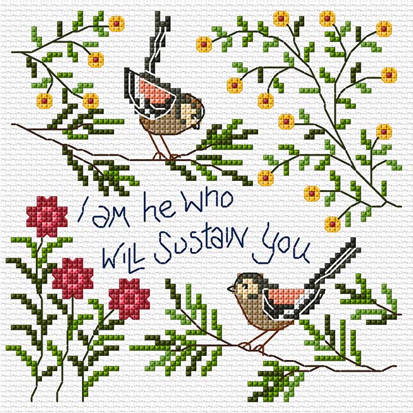 Hannah Dunnett I am He who will sustain You Cross Stitch Kit