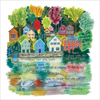 Hannah Dunnett My Peace I Give You square card and poster
