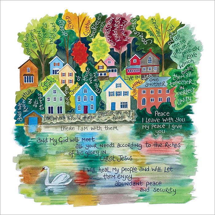 Hannah Dunnett My Peace I Give You square card and poster