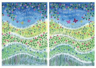 Hannah Dunnett My Strength and My Shield and The Lords Great Love Notecards