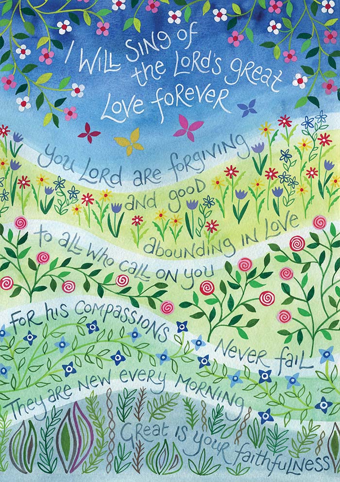 Hannah Dunnett The Lords Great Love Notecard