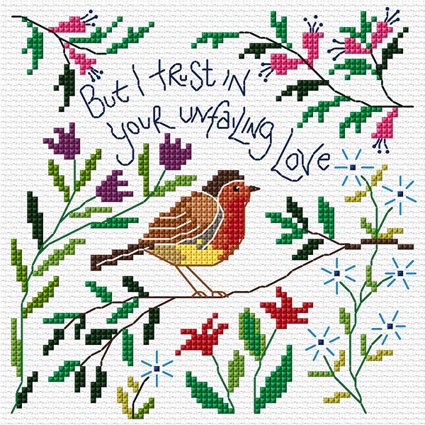 Hannah Dunnett Your Unfailing Love Cross Stitch Kit