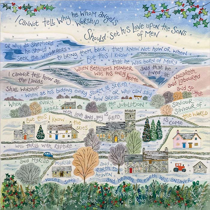 Hannah Dunnett Saviour of the World square Christmas Card