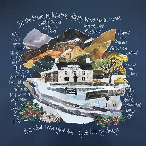 Hannah Dunnett What Can I Give Him square Christmas card