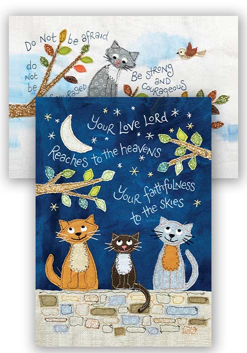 Do Not Be Afraid and Your Love Lord Reaches to the Heavens notecards
