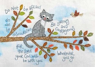 Hannah Dunnett Do Not Be Afraid textile greetings card