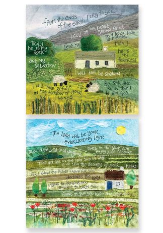 Hannah Dunnett Everlasting Light and Be Still and Know that I am God square notecards