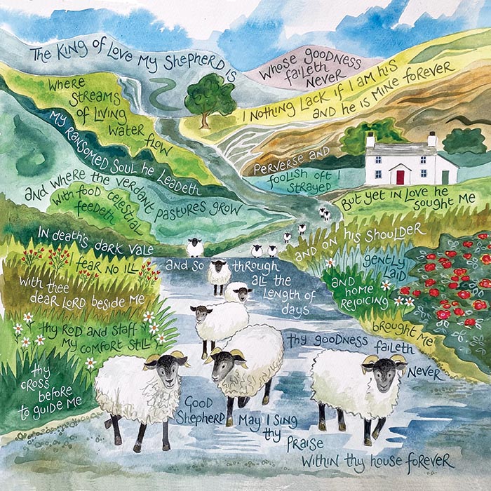 Hannah Dunnett The King of Love square card and poster