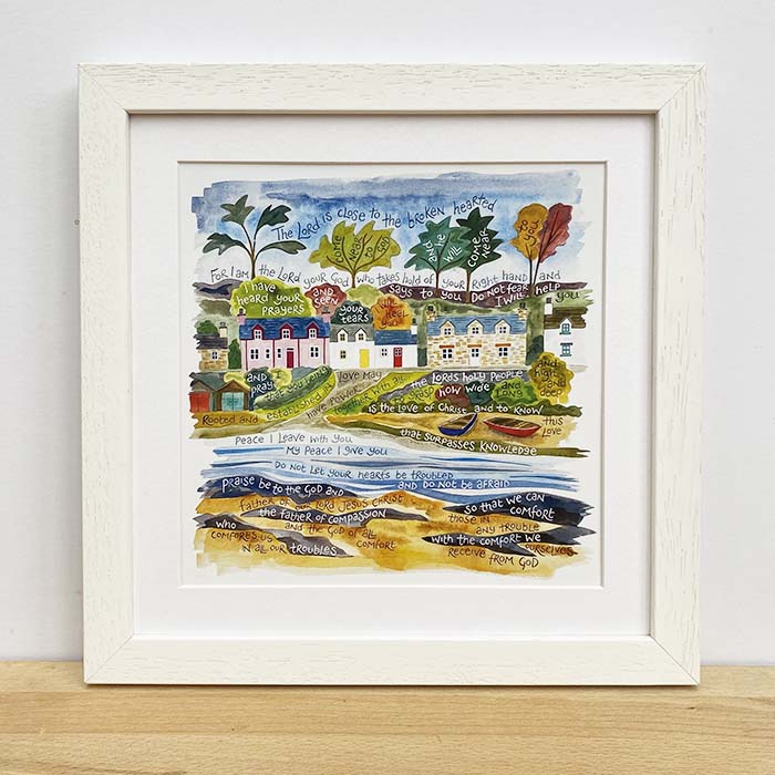 Hannah Dunnett Father of Compassion framed print