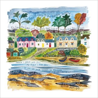 Hannah Dunnett Father of Compassion square card and poster